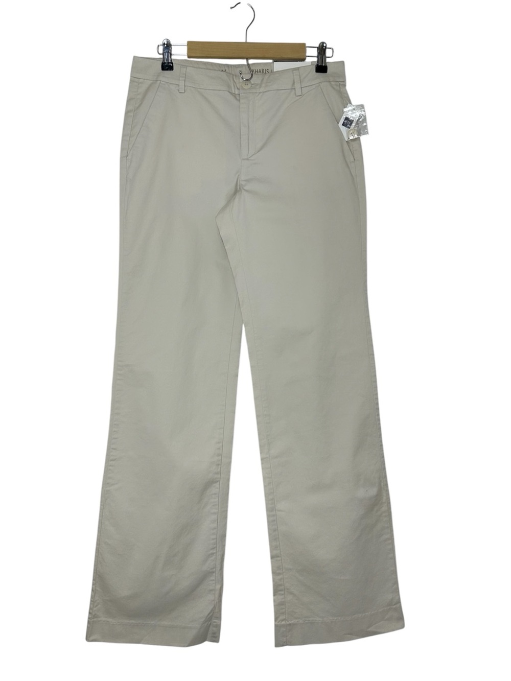 Gap Khakis by Gap Cotton Stretch Khaki Chino Mid Rise Wide leg Opening Pants 6L
